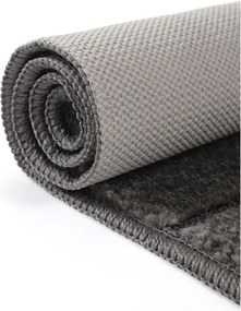 Antracitové kúpeľňové predložky v súprave 2 ks 50x80 cm Yeni Cizgli – Foutastic