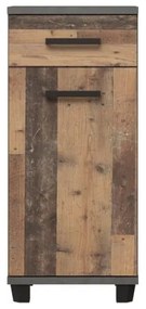 Kúpeľňová skrinka VENOM antracit/hnedá