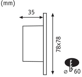 Paulmann 92922 - LED/1,7W Schodiskové svietidlo WAND 230V