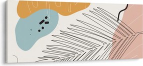 Obraz - Ilustrácia listu (120x50 cm)