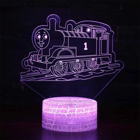 3Dmix 3DL-SMRT003 – 3D LED nočná lampa - Vlak Tomáš (Smart)