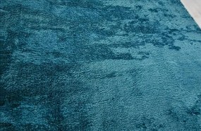 Mäkký huňatý koberec Plush Deluxe v tyrkysovej farbe Rozmer: 60x100 cm