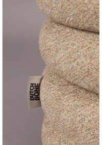 Béžový taburet z textílie buklé Fern – Dutchbone