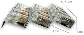 Orion Súprava 16ks koreničiek HERMES 100ml + 4ks organizér na koreničky VASKY - NEREZ + súprava 24ks štítkov