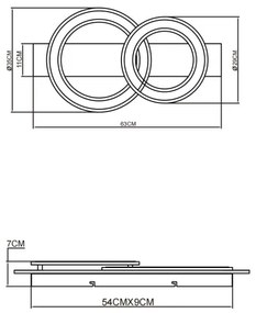 Globo 48038-40 - LED Stropné svietidlo JAYDEN LED/40W/230V hnedá