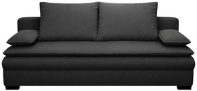 Rozkladacia pohovka BOOK - čierna