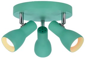 Bodové svietidlo PICARDO 3xE14/40W/230V tyrkysová