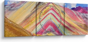 Obraz - Peru, Peru (s hodinami) (90x30 cm)