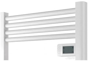 Erga Pago, elektrické vykurovacie teleso 540x960 mm s digitálnym termostatom, 500W, biela matná, ERG-LAV-GRZE-E-ALU-960540-WH