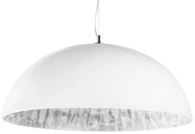 Závesné svetlo Žiarivá biela strieborná 70cm