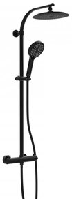 Schütte 60076 - Sprchová sada s termostatickou batériou MADURA FRESH čierna