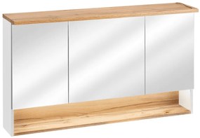 Zrkadlová kúpeľňová skrinka BAHAMA White 843 | 120 cm