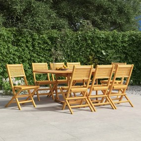 Skladacie záhradné stoličky 8 ks 47x62x90 tíkový masív 3155066