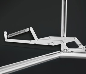 Veľká kovová odkladacia skrinka »CN3« so 6 výklopnými priehradkami, čierna