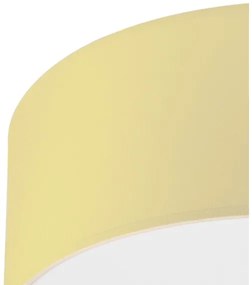 Stropné svietidlo SIRJA PASTEL DOUBLE 2xE27/15W/230V pr. 35 cm žltá