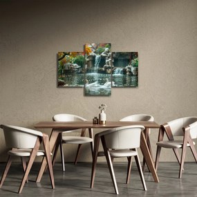 Obraz - Ázijské jazierko (90x60 cm)