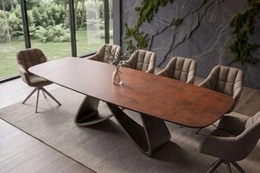 Rozkladací keramický stôl Firdos II 180-220-260 cm hrdzavo-hnedý