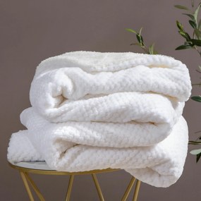 Deka SHERPA biela 150x200 cm