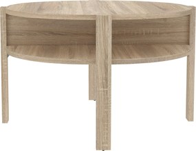 XXXLutz KONFERENČNÝ STOLÍK, dub sonoma, kompozitné drevo, 74,4/74,4/45,5 cm Hom`in - Stolíky do obývačky - 000687049404