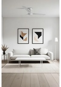 FARO 33814WT - Stropný ventilátor PUNT M biela pr. 132 cm WT + diaľkové ovládanie