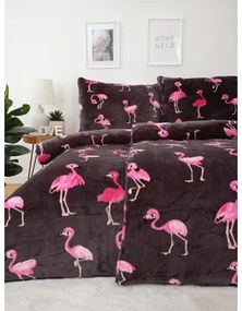 MKLozkoviny.sk Obliečky mikroplyš Exclusive – Flamingos 140x200/70x90 cm