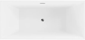 Mexen IBIZA, voľne stojaca vaňa 170 x 80 cm + sifón automat, chrómová zátka, biela, 57021708000