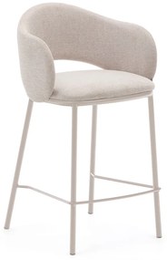 Krémová barová stolička (výška sedadla 65 cm) Maina – Kave Home