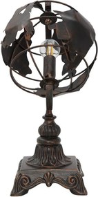 Čierna stolová lampa s kovovým tienidlom (výška 40 cm) World Industry – Mauro Ferretti