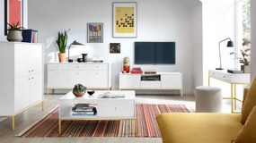 Zostava nábytku do obývacej izby Tonkor Gold II, Farby:: biela