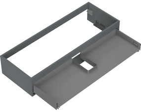 Mexen Box-A, závesná skrinka 120 cm, 1 zásuvka, grafitová matná, 91AX0-1200-235-1-66