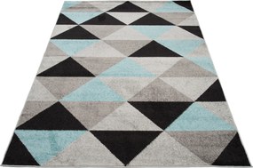 TA Koberec C945M ŠEDÁ/TURQUOIS AZURE Rozmer: 80x150 cm