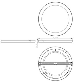 GLOBO LASSE 12379-24B Stropné svietidlo