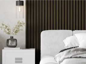 Mexen Lam-F, akustické stenové lamely 275 × 30 cm, plstený podklad 8 mm, technická dyha, eben kráľovský, S105-275307-3015-020