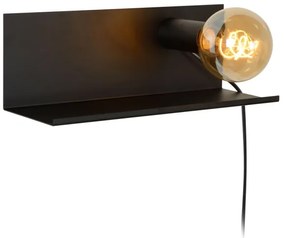 Lucide 06218/01/30 - Nástenné svietidlo SEBO 1xE27/40W/230V čierna