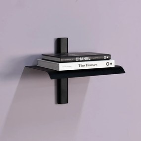 Čierna kovová polica 28 cm Hola – Spinder Design