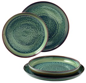 4-dielna súprava zelených porcelánových tanierov Villeroy &amp; Boch Like Crafted