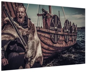 Obraz - Vikingský bojovník (90x60 cm)