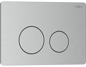 Mexen Tex 06, splachovacie tlačidlo z nehrdzavejúcej ocele, brúsená oceľ, 6106-10