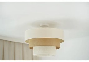 Brilagi-Prisadený luster DENVER LUNETA 1xE27/15W/230V pr. 45 béžová/hnedá/krémová