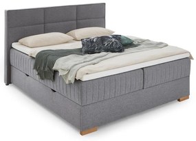 Sivá boxspring posteľ s úložným priestorom 160x200 cm Tambo – Meise Möbel