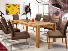Rustikálny dubový stôl 80x120 cm Falun olej intenzívny