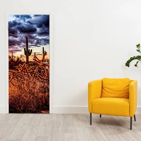 Fototapeta na dvere - Zlatá hodinka púšte (95x205cm)