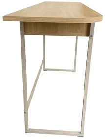 Konzolový stolík v dekore duba v prírodnej farbe 40x140 cm Darlington – Actona