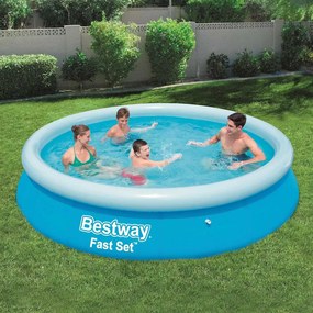 Bestway Fast Set Nafukovac&iacute; baz&eacute;n, okr&uacute;hly 366x76 cm 57273 91602