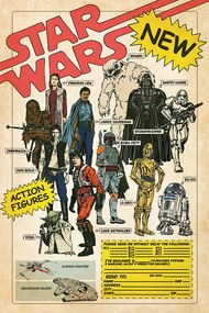 Plagát, Obraz - Star Wars - Action Figures, (61 x 91.5 cm)