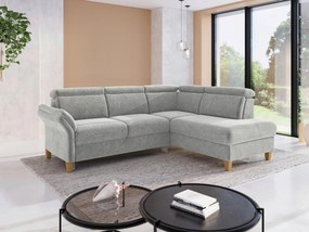 XXXLutz ROHOVÁ SEDAČKA, textil, svetlosivá Sit & More - Sedačky - 00014402575G