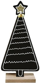 Tutumi Tutumi, vianočný stromček, sviatočná dekorácia KL-21X14, čierna, CHR-00673