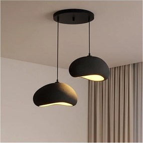 Brilagi - Závesné svietidlo na lanku WABI SABI 2xE27/40W/230V pr. 60 cm čierne