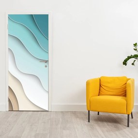 Fototapeta na dvere - Abstrakt morského pobrežia (95x205cm)