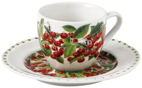 Súprava 4 porcelánových šálok s tanierikmi Brandani Le Primizie